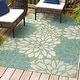 preview thumbnail 59 of 200, JONATHAN Y Floral Textured Weave Indoor/Outdoor Area Rug