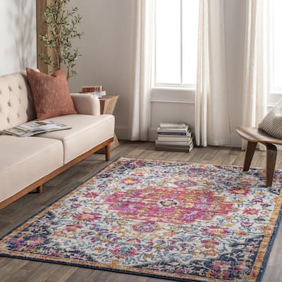 Livabliss Vintage Floransa Medallion Area Rug
