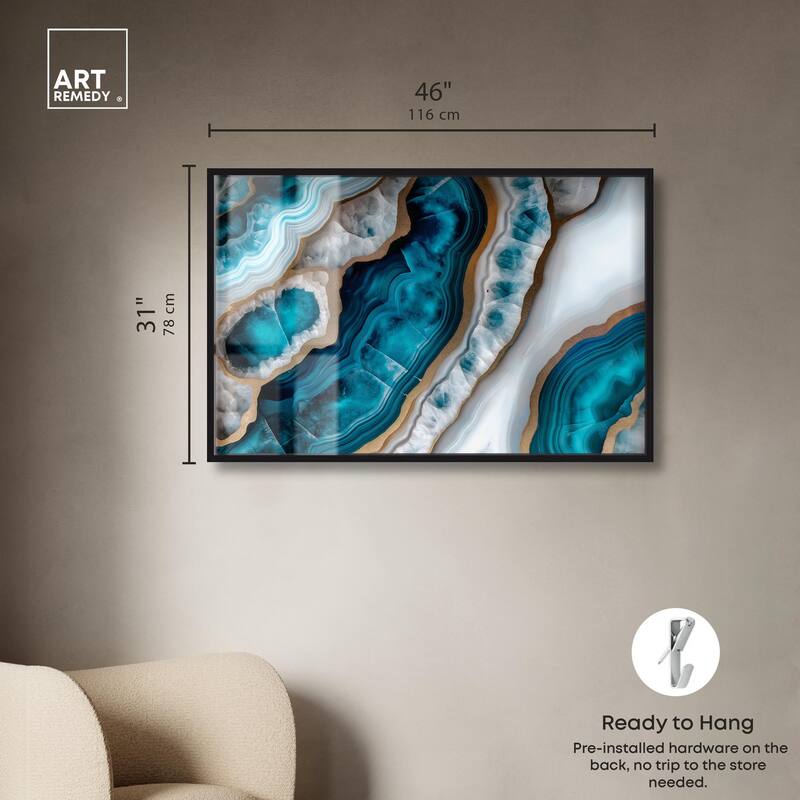 Opaline Undulation Shadowbox by Art Remedy