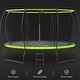 preview thumbnail 4 of 4, 14FT Trampoline for Kids w/Upgraded Arc Composite Pole & Enclosure Net - Green