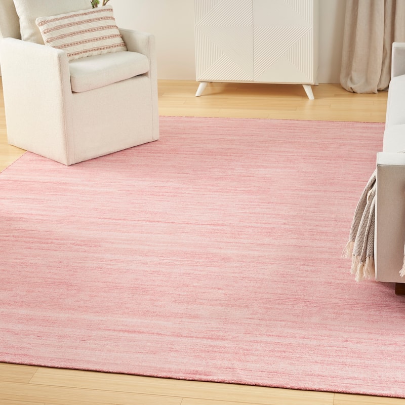 Nourison Washable Essentials Indoor Solid Area Rug