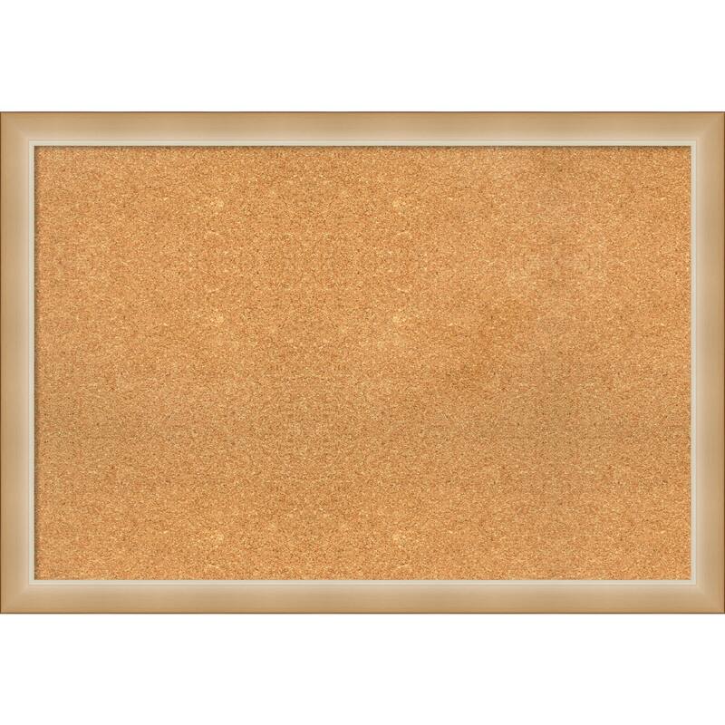 Eva Narrow Framed Cork Bulletin Memo Board - 39-Inch x 27-Inch - Eva Ombre Gold