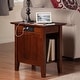 preview thumbnail 16 of 33, AFI Nantucket Chair Side Table with Built-in Charger