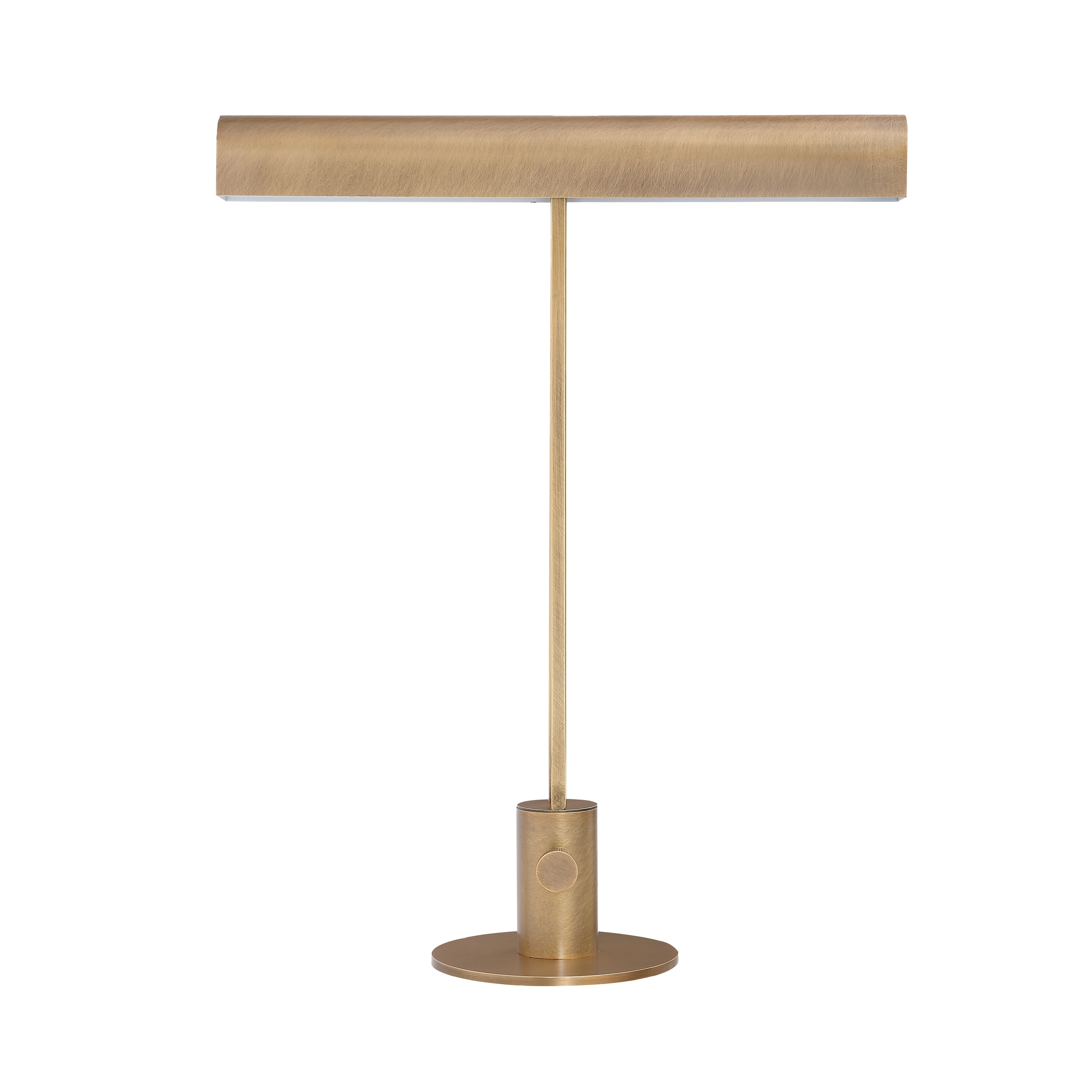 Renwil Storn 20.25" Tall Vintage Brass Iron Table Lamp with Tube Iron Shade