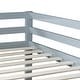preview thumbnail 4 of 38, Artsy Solid Wooden Twin over Twin Bunk Bed with Ladder, Upper and Bottom Bed Platforms crafted with Strengthened Slats