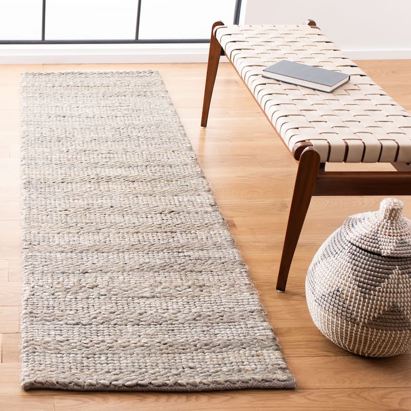 SAFAVIEH Handmade Natural Fiber Zaniyah Jute Rug - 2'3" x 14' Runner - Beige