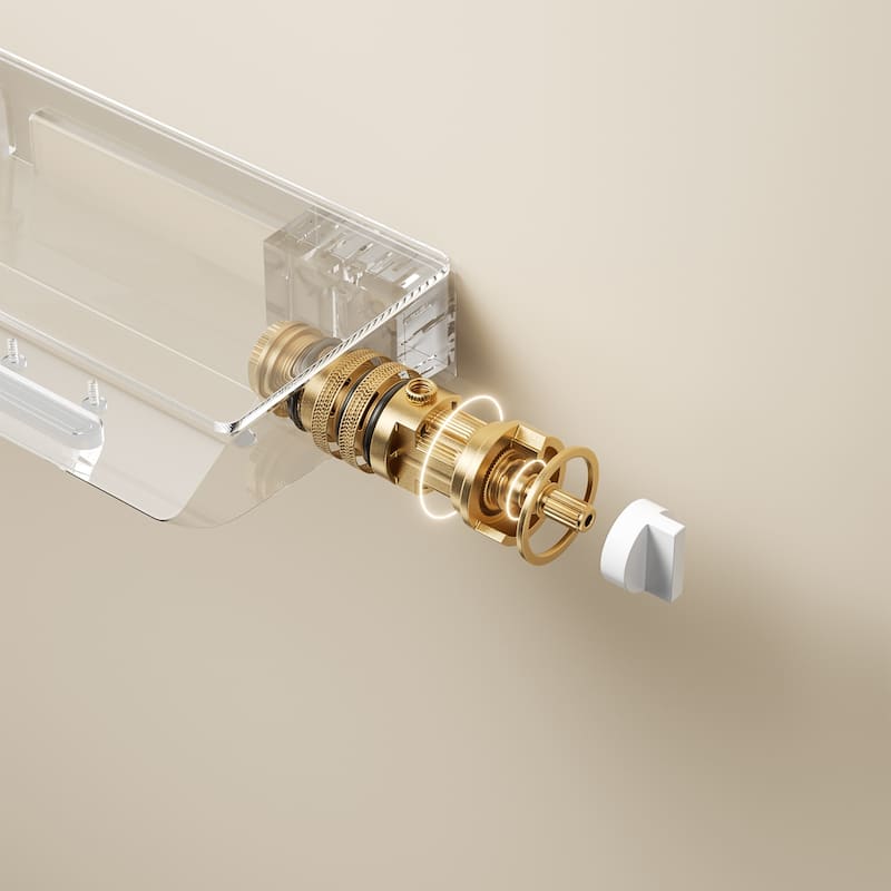 Wall Mounted Digital Display Thermostatic Shower System, 4-function Rain Shower Head