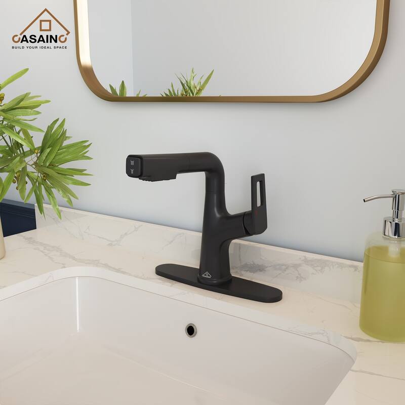 Single Handle Pull Out Sprayer Kitchen Faucet with Advanced Spray