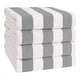 preview thumbnail 58 of 64, American Soft Linen,100% Cotton 4 Pack Beach Towels, 30 x 60 Cabana Striped Pool Towels Rockridge Gray