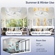 preview thumbnail 23 of 59, Low Profile Ceiling Fan with Light: 20-16 Inch, App Remote Control, Dimmable 3 CCT LED, 6 Wind Speeds, Ultra Quiet