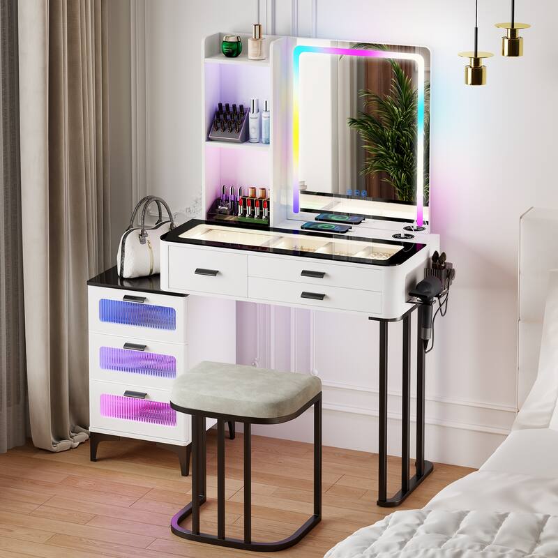 Makeup Vanity with LED Light