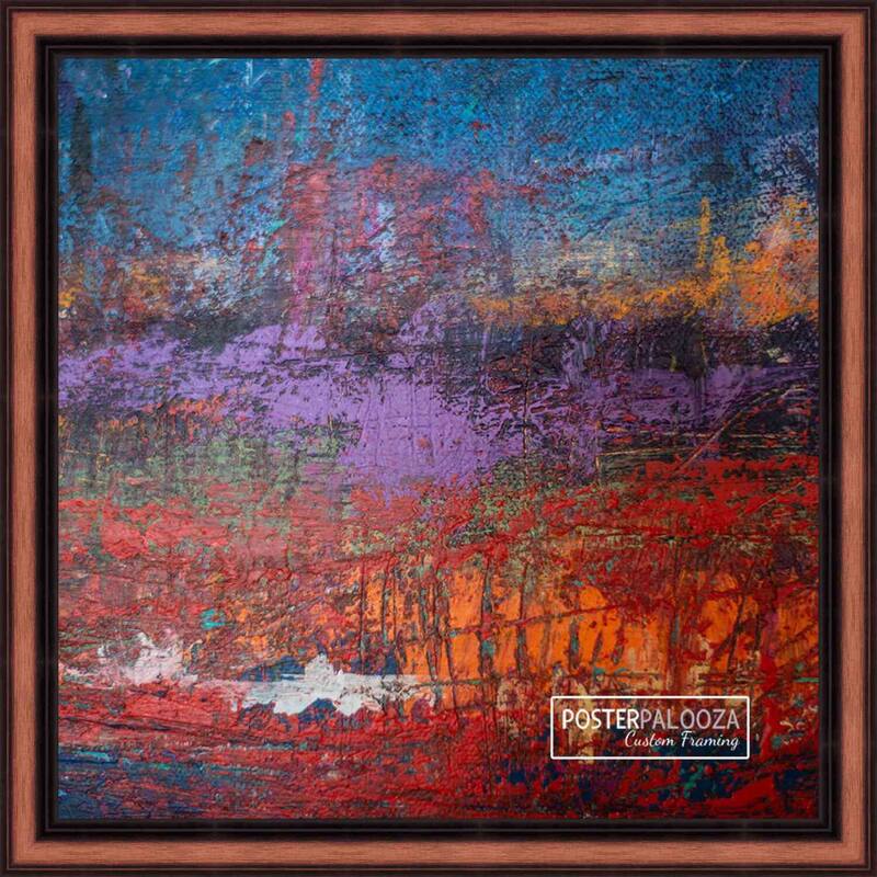 11x11 Traditional Walnut Complete Wood Square Picture Frame with UV Acrylic, Foam Board Backing, & Hardware