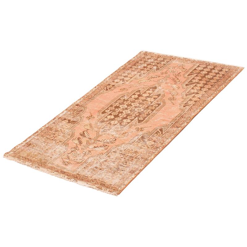 ECARPETGALLERY Hand-knotted Antalya Vintage Copper Wool Rug - 3'5 x 5'11
