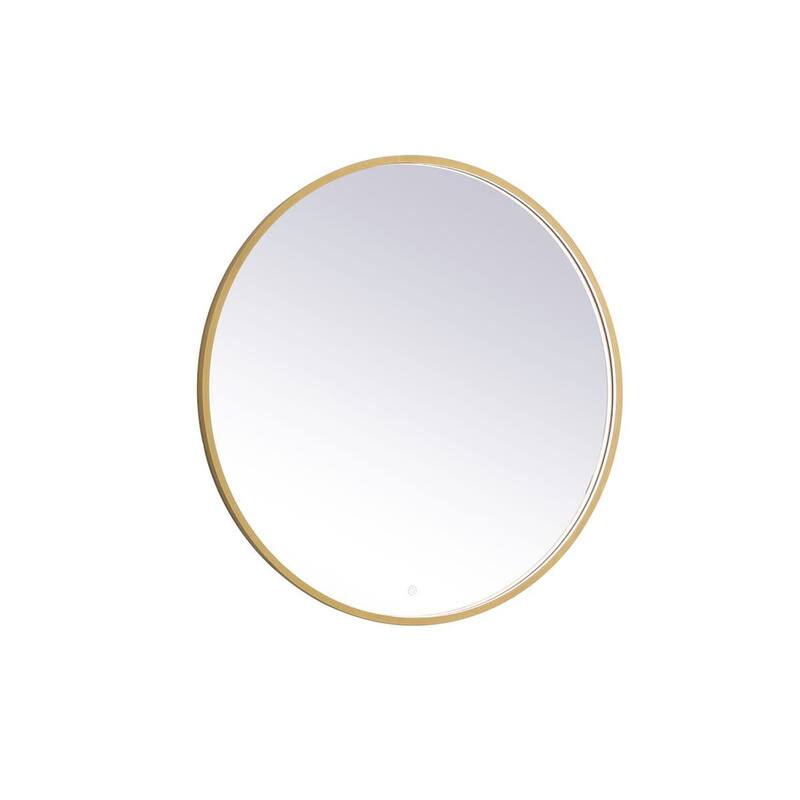 Elegant Lighting MRE6039 Pier 39" Diameter Modern Circular Aluminum - Brass