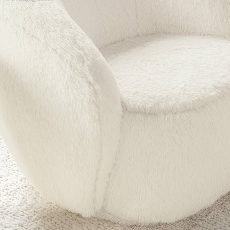 Classic Home Adley Plush Swivel Accent Chair