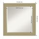 preview thumbnail 11 of 36, Beveled Bathroom Wall Mirror - Mosaic Gold Frame Outer Size: 24 x 24 in