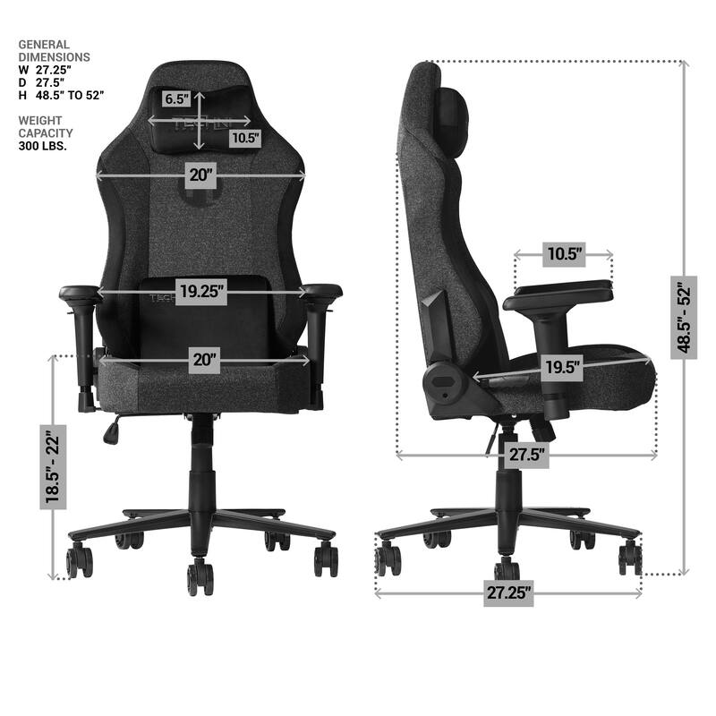 Techni Sport TSF65C Fabric Gaming Chair
