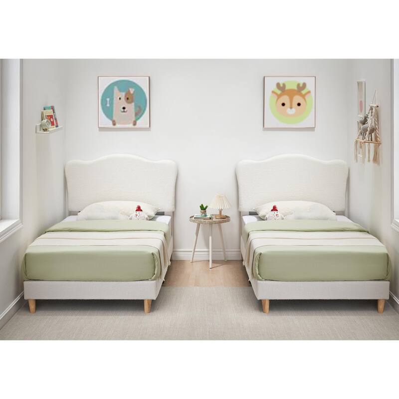 Upholstered Platform with Headboard