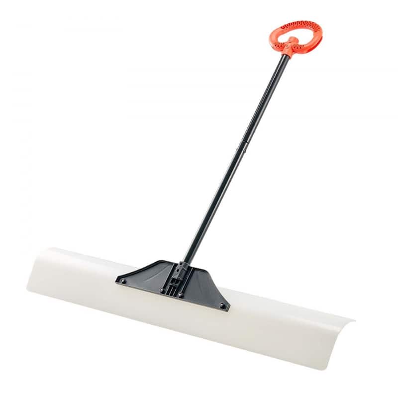 Plastic Snow Shovel with Widened Blade and Textured Anti-Slip Handle for Easy Snow Removal