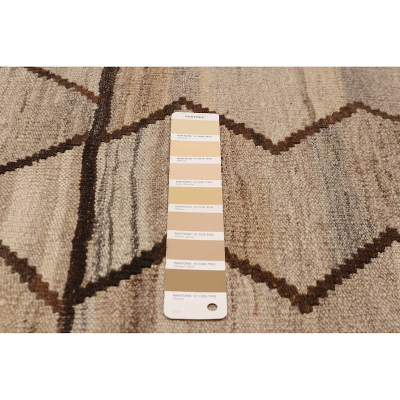 Sivas Beige, Khaki Kilim 6'2" x 8'0" - 6'2 x 8'0