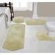 preview thumbnail 135 of 165, Waterford Collection 100% Cotton Non-Slip Bathroom Rug Set, Machine Washable Bath Rug, 4 Piece Bath Mat Set with Contour Green