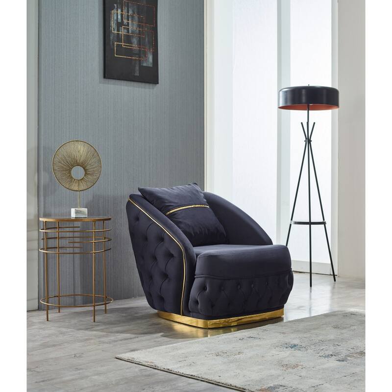 Ashley 4-Pieces Two Sofa Two Chair Living Room Set, Tufted Back