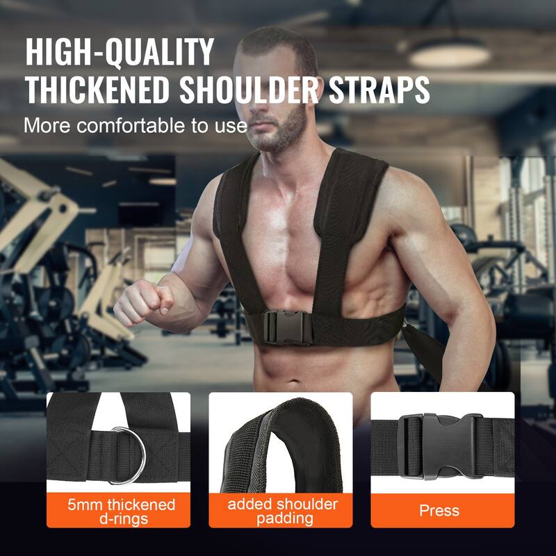 VEVOR Weight Training Pull Push Sled, Fitness Strength Speed Training Sled for Athletic Exercise and Speed Improvement