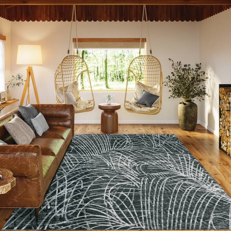 Indoor/Outdoor Rylee Abstract Washable Rug