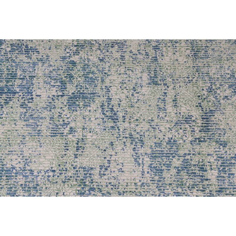 Abstract Area Rug Hand-Knotted Modern Wool Carpet - 5'5"x 7'10"