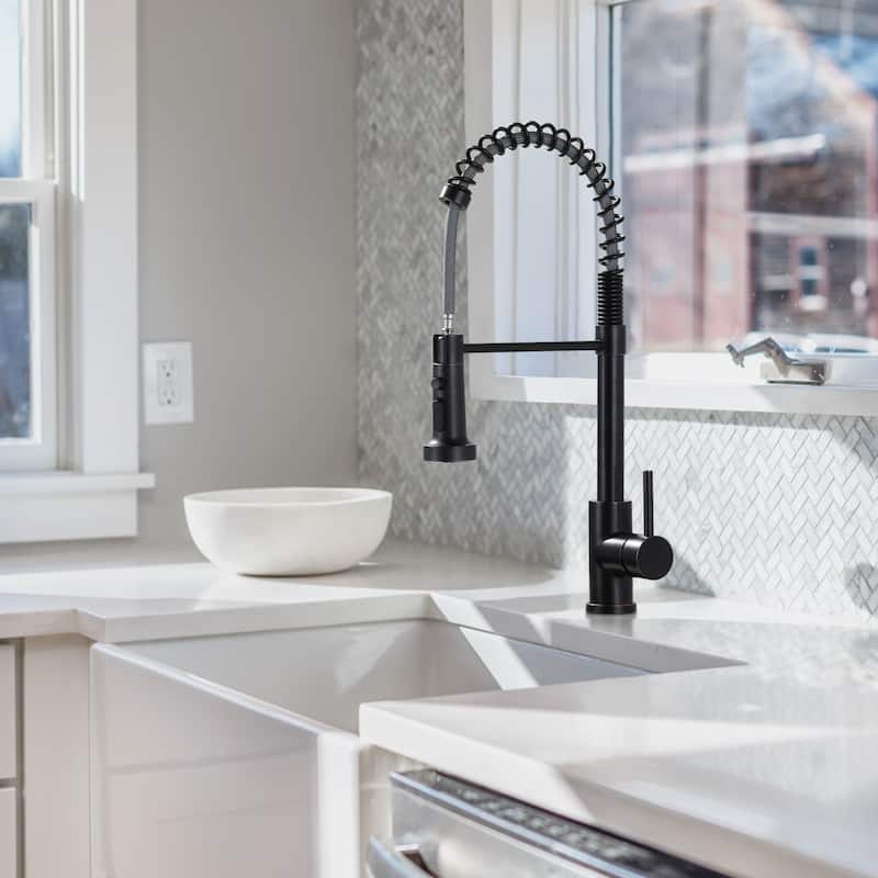 WOWOW Commercial Pull Out Sprayer Kitchen Faucet
