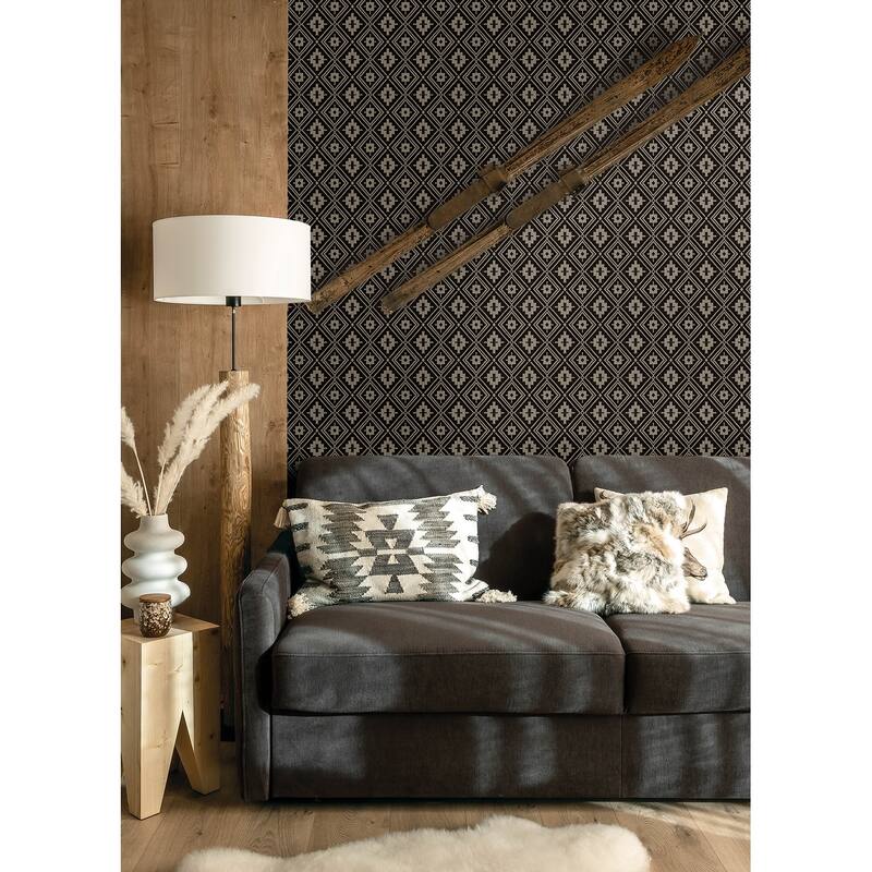 Camp Blanket Black Wallpaper