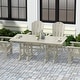 preview thumbnail 42 of 49, Laguna Hdpe All Weather Outdoor Patio 71" Rectangular Dining Table Sand