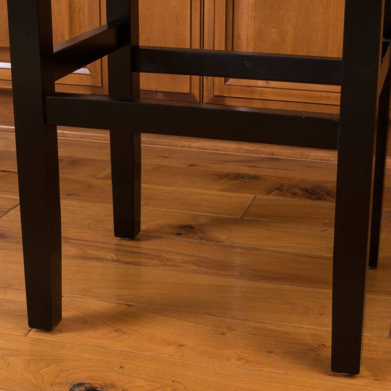 Louigi 30-inch Brown Backless Leather Bar Stool (Set of 2) by Christopher Knight Home