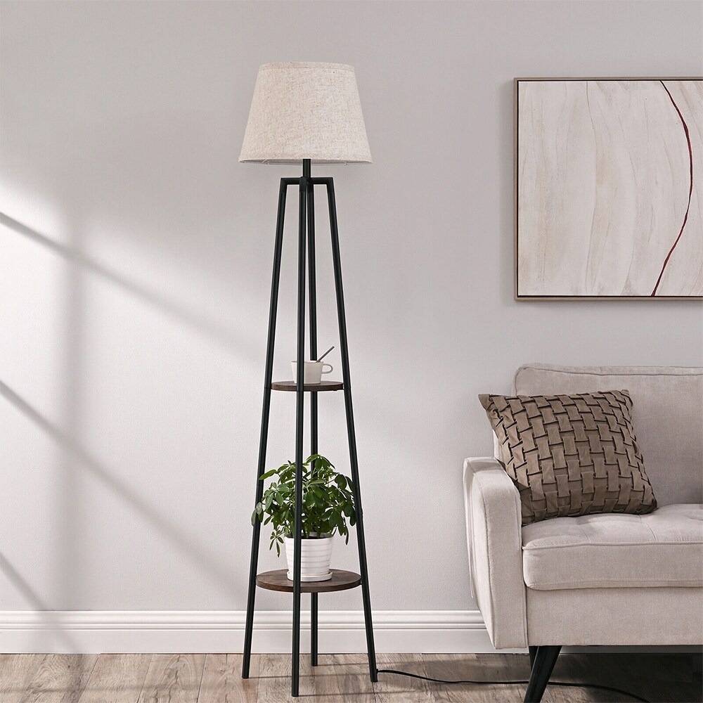 Bed bath and beyond floor lamp with shelves top