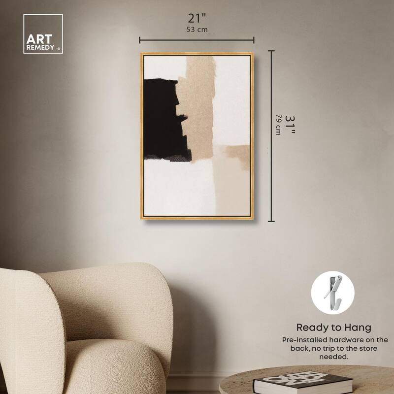 Earth and Ink IV Canvas by Art Remedy
