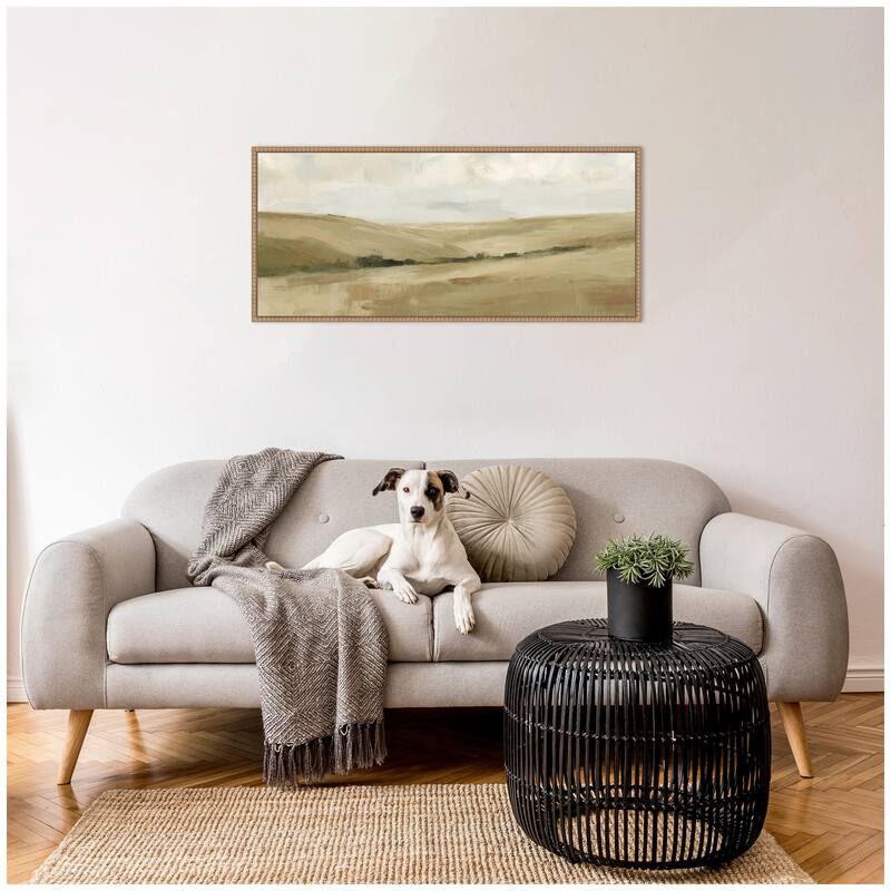 Kate and Laurel Whispering Meadows II Panel by Amy Lighthall Framed Canvas Wall Art Print