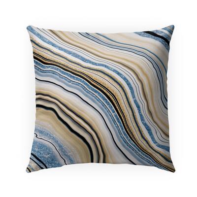 AGATE BLUE Indoor|Outdoor Pillow By Kavka Designs