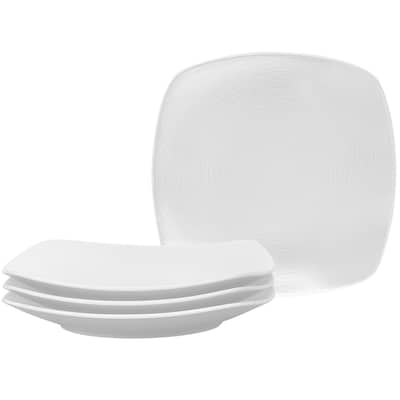 Noritake Colorscapes Swirl Set Of 4 Square Dinner Plates, 10-3/4"