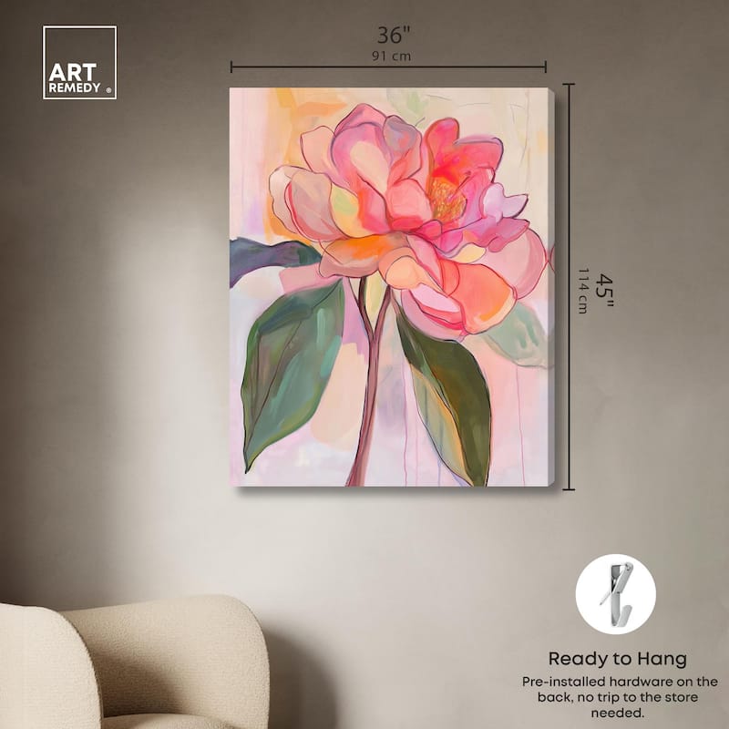 Softly Unfurling I Canvas by Art Remedy, Gallery Wrapped