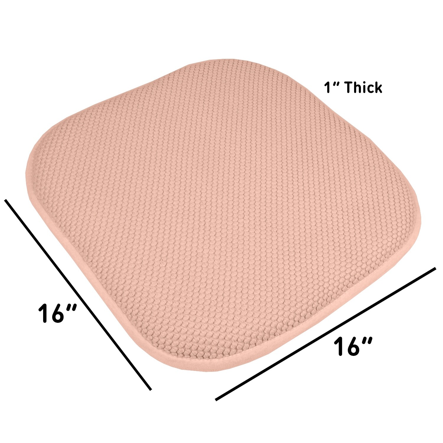 16 in. Square Non slip Memory Foam Seat Cushions 2 OR 4 16 X 16 Bed Bath Beyond 10295231
