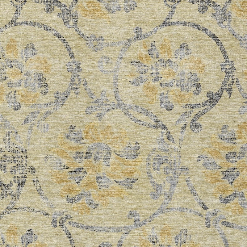 HomeRoots Floral Traditional Rectangle Outdoor Rug