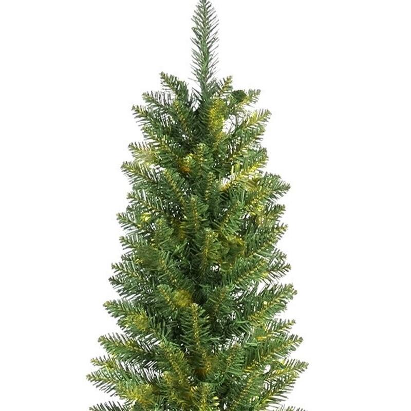 HomeRoots 7' Slender Fir Christmas Tree - Green - 25.00 in. x 84.00 in. x 25.00 in.
