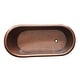 preview thumbnail 4 of 10, Heisenberg 5'6" Copper Freestanding Clawfoot Bathtub with No Overflow