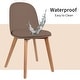 preview thumbnail 76 of 136, Modern Plastic and Wood Dining Chairs (Set of 2)