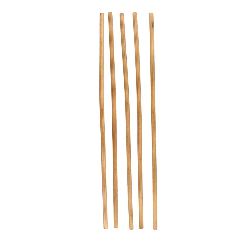 Bamboo Wood Tall Sticks Home Decor Natural Foliage - Set of 5 Brown - Roche River Decor