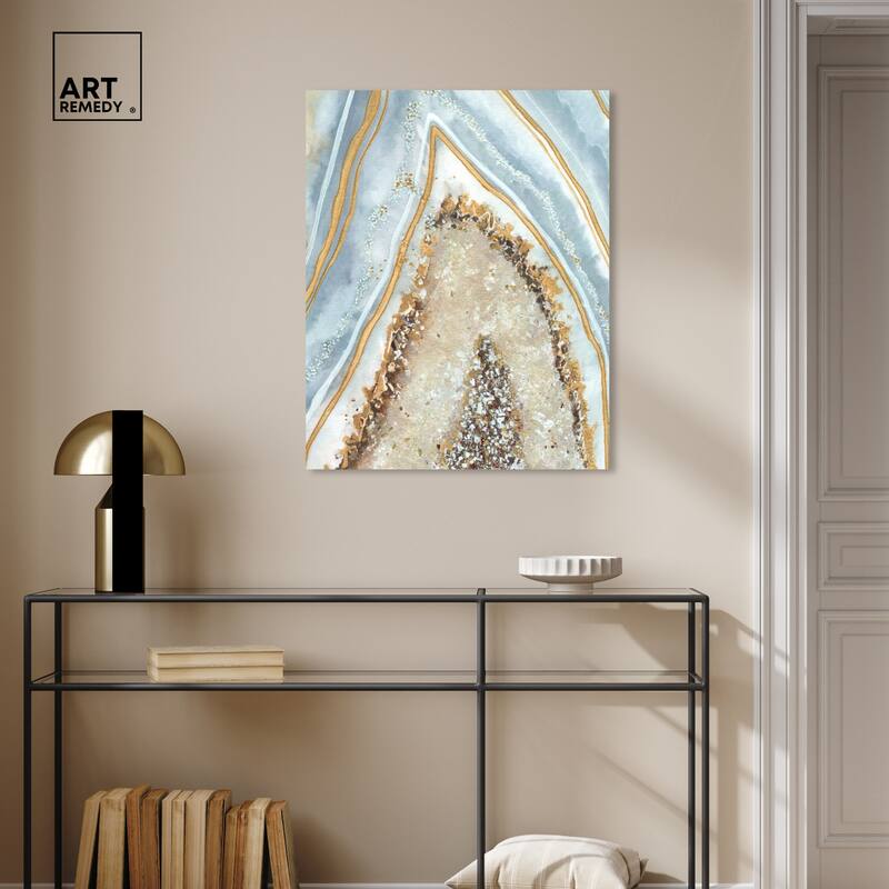 Art Remedy Clarity Art Gallery Wrapped Mineral, Agate & Geode 1 Piece Canvas Wall Art