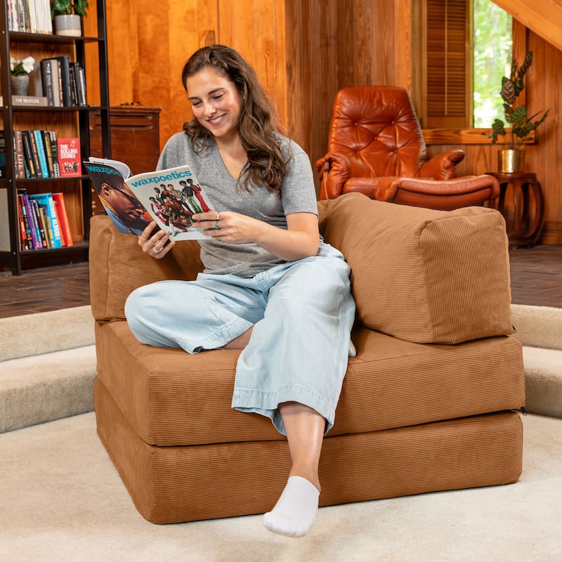 Jaxx Unsofa Modular Convertible Sectional Sofa with Fold Out King Sleeper Bed