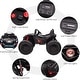preview thumbnail 17 of 22, 2 Seaters 24V Ride on UTV with Remote Control,10AH Battery, 400W Powerful Motors with 17" EVA Wheels