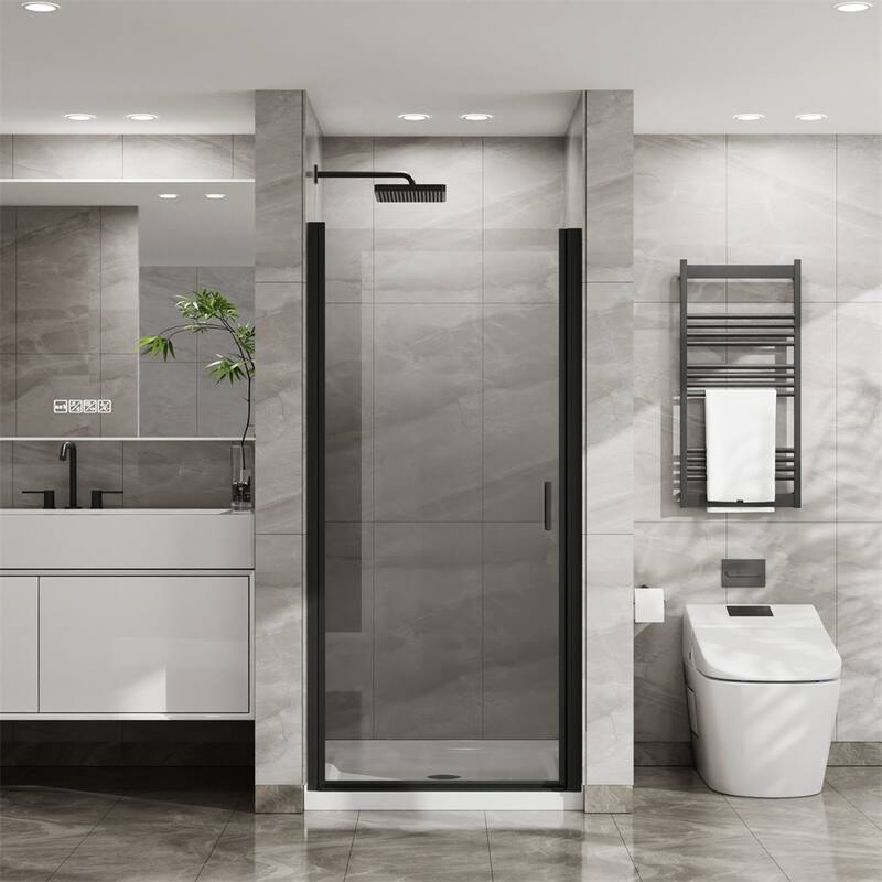 34"x 72" Pivot Shower Door Combo w/35.4" White Acrylic Shower Base