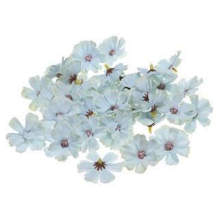 50Pcs 1.77" Artificial Silk Multi-layered Flower Heads Fake for DIY ...